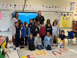  NASCAR driver Alex Bowman with Lawrence Orr ES class